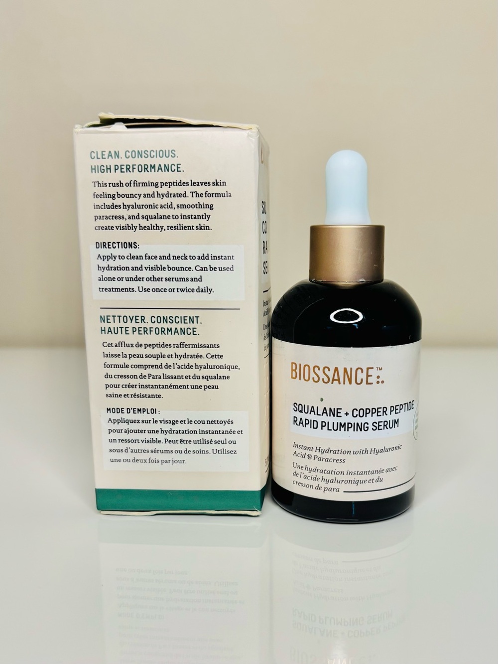 Biossance Squalane + Copper Peptide Rapid Plumping Serum - Picture 3 of 8